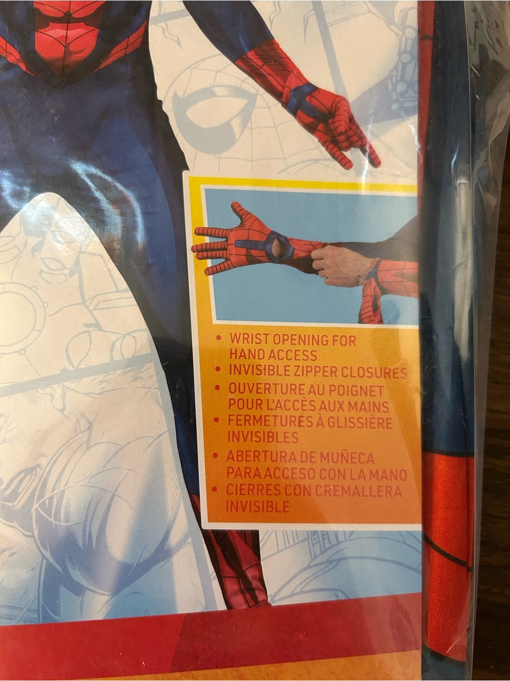 New! MARVEL Spider-Man Adult Spandex Zentai Costume Mask XS Halloween - Picture 3 of 6
